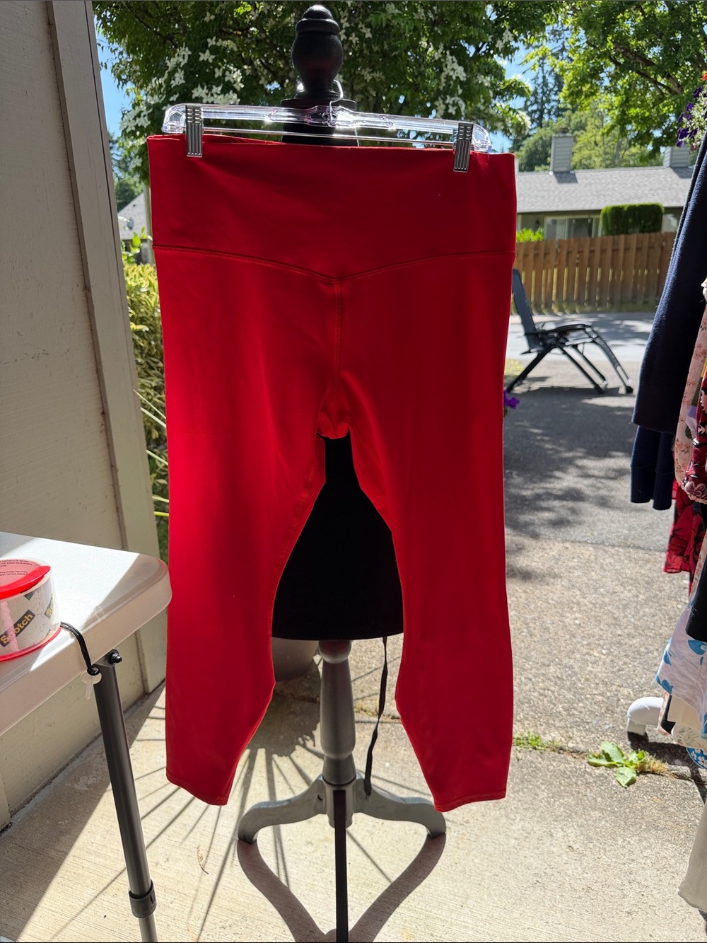 Fabletics PureLuxe Red Performance leggings 7/8 length